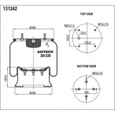 391320  K Airtech Кожух пневматической рессоры