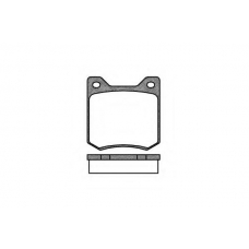 P1663.00 WOKING Комплект тормозных колодок, дисковый тормоз