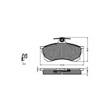 32159 SPIDAN Комплект тормозных колодок, дисковый тормоз