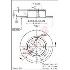 628.1420 VILLAR Тормозной диск
