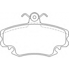 2146306 TEXTAR Комплект тормозных колодок, дисковый тормоз