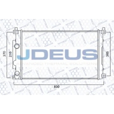 023M25 JDEUS Радиатор, охлаждение двигателя