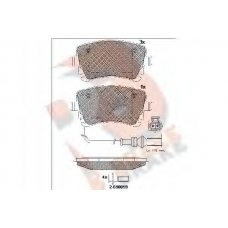 RB1674-203 R BRAKE Комплект тормозных колодок, дисковый тормоз