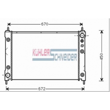 0109601 KUHLER SCHNEIDER Радиатор, охлаждение двигател