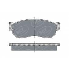 SP 109 SCT Комплект тормозных колодок, дисковый тормоз