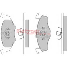 1170023 METZGER Комплект тормозных колодок, дисковый тормоз