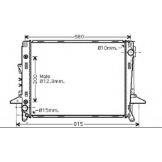 02002197 VAN WEZEL Радиатор, охлаждение двигателя