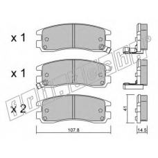 713.0 fri.tech. Комплект тормозных колодок, дисковый тормоз