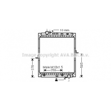 ME2237 AVA Радиатор, охлаждение двигателя