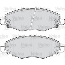 598894 VALEO Комплект тормозных колодок, дисковый тормоз
