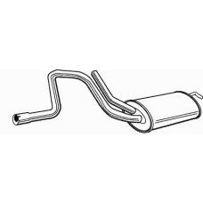 17562 WALKER Средний глушитель выхлопных газов