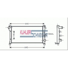 1700791 KUHLER SCHNEIDER Радиатор, охлаждение двигател