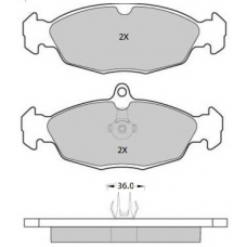 FBP-1965 FREMAX Комплект тормозных колодок, дисковый тормоз