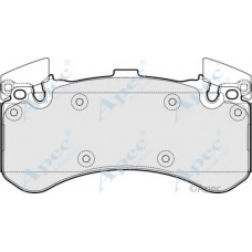 PAD1805 APEC Комплект тормозных колодок, дисковый тормоз