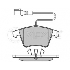 025 237 4719/PD MEYLE Комплект тормозных колодок, дисковый тормоз