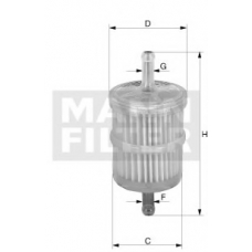 WK 716/6 MANN-FILTER Топливный фильтр