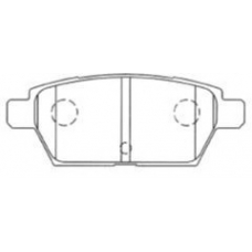 E2N067 AISIN Комплект тормозных колодок, дисковый тормоз