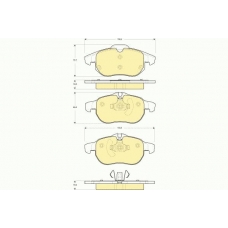 6116132 GIRLING Комплект тормозных колодок, дисковый тормоз