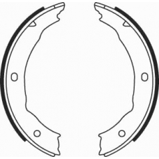 08400 KAWE Комплект тормозных колодок, стояночная тормозная с
