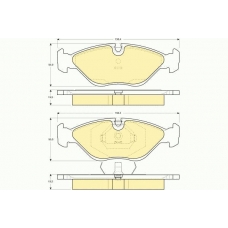 6109692 GIRLING Комплект тормозных колодок, дисковый тормоз