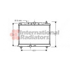 02002121 VAN WEZEL Радиатор, охлаждение двигателя