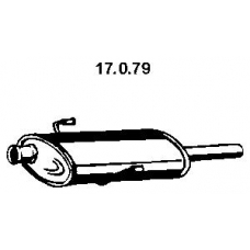 17.0.79 EBERSPACHER Средний глушитель выхлопных газов
