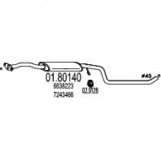 01.80140 MTS Средний глушитель выхлопных газов