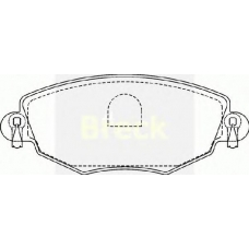 23279 00 701 10 BRECK Комплект тормозных колодок, дисковый тормоз