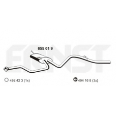 655019 ERNST Глушитель выхлопных газов конечный