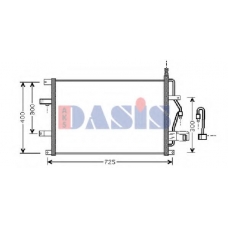 222005N AKS DASIS Конденсатор, кондиционер