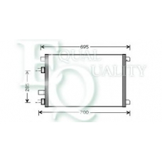 CO0189 EQUAL QUALITY Конденсатор, кондиционер