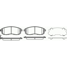 0293.11 REMSA Комплект тормозных колодок, дисковый тормоз