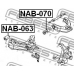 NAB-070 FEBEST Подвеска, рычаг независимой подвески колеса