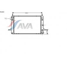 FD2069 AVA Радиатор, охлаждение двигателя