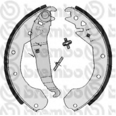 S 59 510 BREMBO Комплект тормозных колодок