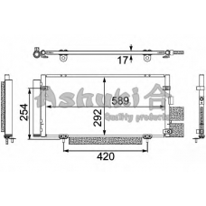 S559-30 ASHUKI Конденсатор, кондиционер