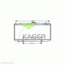 31-0278 KAGER Радиатор, охлаждение двигателя