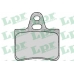 05P122 LPR Комплект тормозных колодок, дисковый тормоз