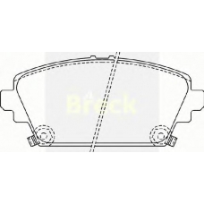 23094 00 C BRECK Комплект тормозных колодок, дисковый тормоз