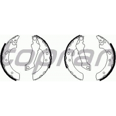301 314 TOPRAN Комплект тормозных колодок