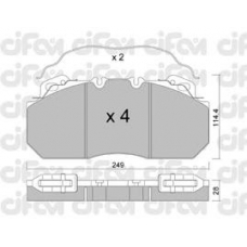 822-589-0 CIFAM Комплект тормозных колодок, дисковый тормоз