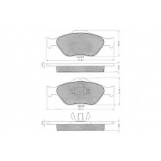 7.539S PEX Комплект тормозных колодок, дисковый тормоз