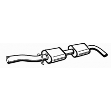 21440 WALKER Средний глушитель выхлопных газов