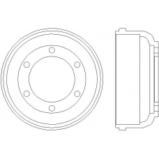 MBD017 MINTEX Тормозной барабан