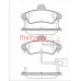 0433.12 METZGER Комплект тормозных колодок, дисковый тормоз
