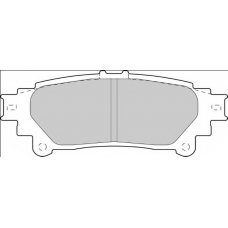 FD7537A NECTO Комплект тормозных колодок, дисковый тормоз