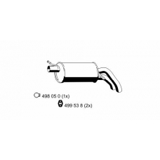 105026 ERNST Глушитель выхлопных газов конечный