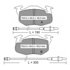832851 Vema Комплект тормозных колодок, дисковый тормоз
