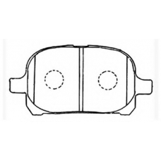 AKD-1401 ASVA Комплект тормозных колодок, дисковый тормоз