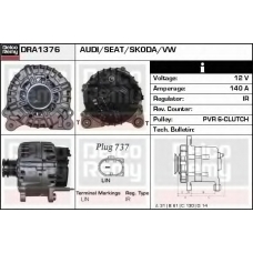 DRA1376 DELCO REMY Генератор
